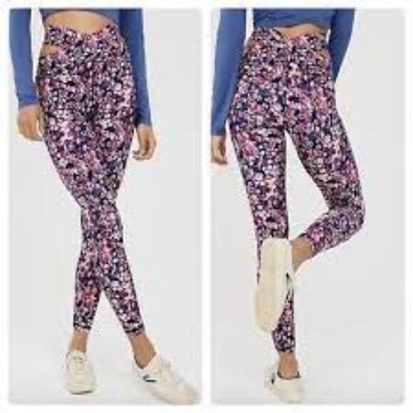 Aerie Offline Real Me Cut Out 7/8 Leggings - NWT's - Picture 1 of 10